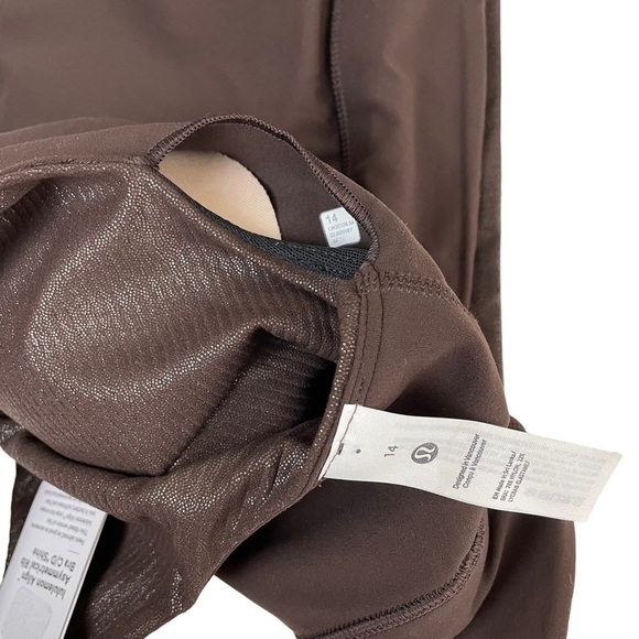 NWT lululemon Align Asymmetrical Ribbed Bra C/D Cup Shine Espresso Sz 14 - Picture 12 of 16